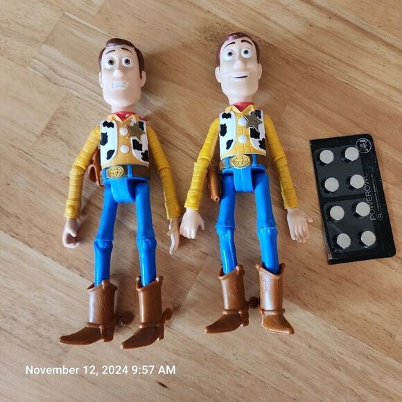 Disney Pixar Toy Story Woody Action Figures 1 Talks Posable 2 in Lot 2 Diff Face - Picture 5 of 7